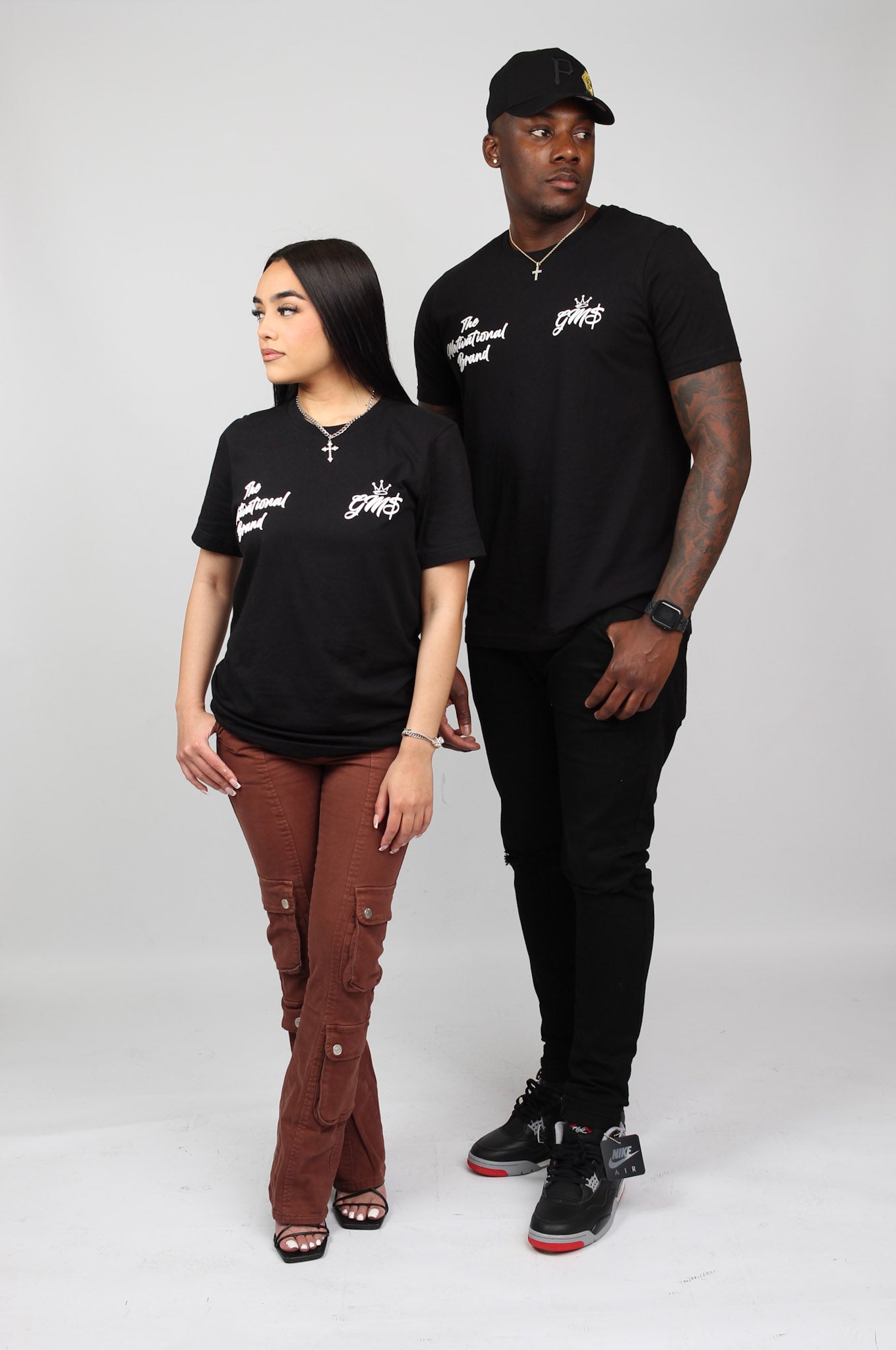 GoldMind$ Statement Tee - Black & White